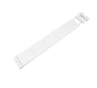 Slim Expandable Closet Shelf Adjustable Tension Rod Divider Hanger for Bathroom & Small Spaces White Storage Solution Space Saving Design