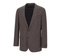 BOSS BOSS BY BECKHAM wool-blend slim-fit suit jacket - Style SB-SuitJacket-262_DB, 50563579 Dark Brown 38R
