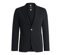 Slim Fit Blazer with Micro Pattern - male - Boss - Blazers - Blue - L - Jackets L