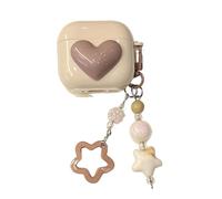 Slim Fit Brown Heart Pattern Protective Cover Accessories Case for Huawei FreeBuds SE 3