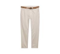 Slim Fit Chino Trousers with Belt Tom Tailor Denim Gris 31x34