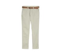 Slim Fit Chino Trousers with Belt Tom Tailor Denim Gris 36x30