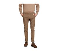 Slim Fit Chino Trousers with Micro-Pattern L
