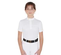 SLIM FIT COMPETITION POLO FOR GIRLS WITH PERFORATED FABRIC