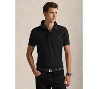 Slim Fit Cotton Pique Polo Shirt Black