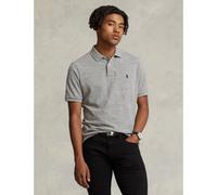 Slim Fit Cotton Pique Polo Shirt Grey Marl
