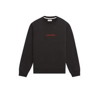 Slim fit embroidered logo sweatshirt Guess Noir XL