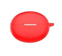 Slim Fit Fashion Silicone Protective Headphone Cover Accessories Case for Oppo Enco Air5 Pro with Keychain for Women Men-Red