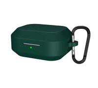 Slim Fit Fashion Silicone Protective Headphone Cover Accessories Case for Realme Buds Air 8 Pro with Keychain for Women Men-Green