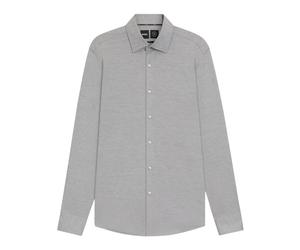 Slim Fit Flannelskjorte med Stretch - male - Boss - Casual Shirts - Gray - 3XL - Shirts 3XL