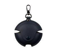 Slim Fit Leather Shock-Absorbing Headphone Earphone Cover Accessories with Keychain Case for Huawei FreeBuds 7i-Blue