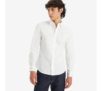 Levi's Men's Long-Sleeve Battery Housemark Slim LS HM Shirt Neutrals, Bright White, S