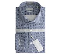 Slim fit printed knit shirt Michael Kors Bleu 38
