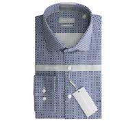 Slim fit printed knit shirt Michael Kors Blue 39