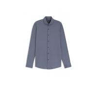 Slim-fit Printed Performance-Stretch Jersey Shirt - male - Boss - Formal Shirts - Blue - L - Shirts L