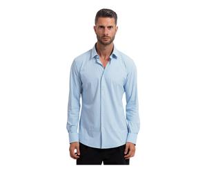 Slim-fit shirt in extra stretch jersey - male - Boss - Casual Shirts - Blue - M - Shirts M