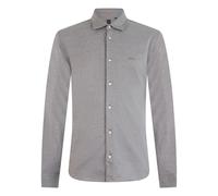 Slim-fit Shirt in Melange Cotton Jersey - male - Boss - Casual Shirts - Gray - 2XL - Shirts 2XL