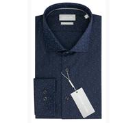 Slim fit shirt Michael Kors Jacquard Bleu 43
