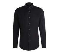 Slim Fit Spread-Collar Black Shirt - male - Boss - Formal Shirts - Black - 3XL - Shirts 3XL