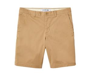 Slim Fit Stretch Cotton Bermuda Shorts - male - Lacoste - Casual Shorts - Beige - W42 - Shorts W42