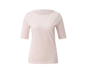 Slim Fit Striped T-Shirt with Slub Yarn Structure Women s.Oliver Rose 40