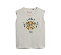 Slim-fit tank top for women Superdry Komodo Tiger Gris XL