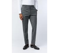 Slim Fit Texture Check Trousers Ted Baker Charcoal 36R