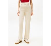 Slim Fit Trousers with High Waist beige