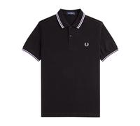 Slim Fit Twin Tipped Polo, male, Fred Perry, Polo Shirts, Black, 2XL, Tops 2XL