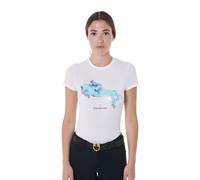 SLIM FIT WOMEN'S T-SHIRT WITH JUMP PRINT