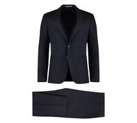 Slim Fit Wool Three-Piece Suit - male - Hugo - Single Breasted Suits - Blue - 2XL - Suits 2XL