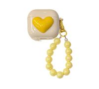 Slim Fit Yellow Heart Pattern Protective Cover Accessories Case for Huawei FreeBuds Pro 3
