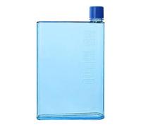 Slim Flat A5 Water Bottle Transparent Book Style Portable Travel