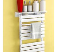 Slim Floating Radiator Shelf Universal Aluminum Alloy Top Cover No Drill Brackets 40CM Long Radiator Cover for Home Decor Space Saving Solution Above Radiator