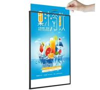 Slim Frame LED Light Box, Ultra-thin Wall-Mounted Indoor Advertising Frame, led Advertising Display Frame menu Board for Restaurant, Illuminated LED Poster Frame Light Box, Shops, Cafes(A4)