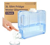 Slim Fridge Water Dispenser with Tap - 3L Reusable Dispenser for Cold Drinks - Ideal for Travel, Camping, Picnic and Outdoor Events
