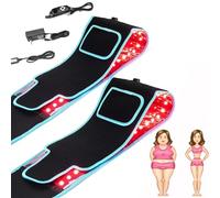 Slim Gleam Wrap - Slim Gleam Infrared Light Therapy Belt Device,Adjustable Cordless Slim Gleam Wrap Belt,Red Light Therapy for Weight Loss,Make You Feel Confident (2Pcs)