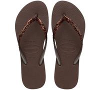 Slim Glitter II Flip Flops Dark Brown