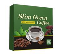 Slim Green Coffee, 18-Portion-Controlled Sachets, Organic Instant Coffee Supplement, Quick Brew Drink Mix For Men & Women, Breakfast Blend Beverage Mix Instant Hot Cold Brew For Home Brewing Travel