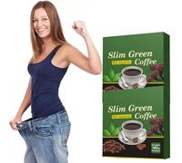 Slim Green Coffee With Ganoderma, Slimming Waistline Weight Managemen, Cleanse, Flat Stomach(2pcs)
