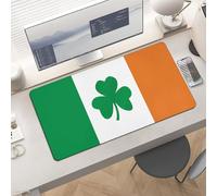 Slim Happy Irish Holidays Desk Mat for Keyboard and Mouse 24x12 Inch Gaming Mouse Pad Protector Non-Slip Rubber Base Portable Deskpad for Office/Gaming/Remote Work Desktop Accessories Decor