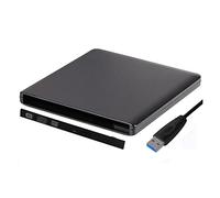 Slim Hard Plastic USB 3.0 SATA 9.0/9.5mm External DVD Enclosure CD-ROM Case For Laptop CD/DVD Blu-ray Optical Drive(9.5 DVD RW)