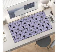 Slim Haunted Mansion Desk Mat for Keyboard and Mouse 24x12 Inch Gaming Mouse Pad Protector Non-Slip Rubber Base Portable Deskpad for Office/Gaming/Remote Work Desktop Accessories Decor