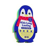 Slim Ice Packs for Lunch Boxes Kids - 3-Pack Long-Lasting Penguin Lunch Box Ice Packs for Kids - Slim Reusable Ice Packs for Lunch Boxes, Lunch Bags, and Coolers - Multicolored (Penguins)
