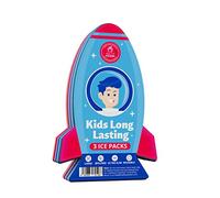 Slim Ice Packs for Lunch Boxes Kids - 3-Pack Long-Lasting Spaceship Lunch Box Ice Packs for Kids - Slim Reusable Ice Packs for Lunch Boxes, Lunch Bags, and Coolers - Multicolored (Spaceship)