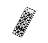 Slim Jet Torch Lighter, Metal Drawing Lighter, Wheel Flint Ignition Portable Slim Lighter with Adjustable Flame Dial, Great Gift for Men for Birthday, Christmas (Silver Checkered)