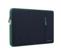 Slim Laptop Case 13.3 14 inch Sleeve, Rainproof & Shockproof Carrying Case for Notebooks Compatible with MacBook Pro 14" and All Models 13.3" MacBook Air/Pro, Most Popular 13"-14" PC,Black-Green