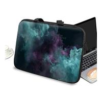 Slim Laptop Sleeve Carrying Case 15 inch with Handle and Zipper, Tablet Case Laptop Cover Briefcase Portable Tote Bag for Men Women, Abstract Smoke