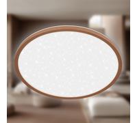Slim LED Ceiling Light Panel Lamp 3600lm 4000K Star Effect Ø375mm Beige