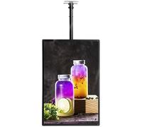 Slim LED Light Box with Snap Frame Wall-Mounted 3D Aluminum Menu Board for Restaurants, Cafés, Food Courts, and Retail Shops